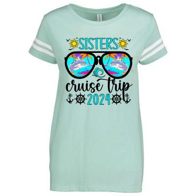 Sisters Cruise Trip 2024 Vacation Travel Sisters Cruising Enza Ladies Jersey Football T-Shirt