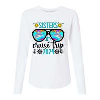 Sisters Cruise Trip 2024 Vacation Travel Sisters Cruising Womens Cotton Relaxed Long Sleeve T-Shirt