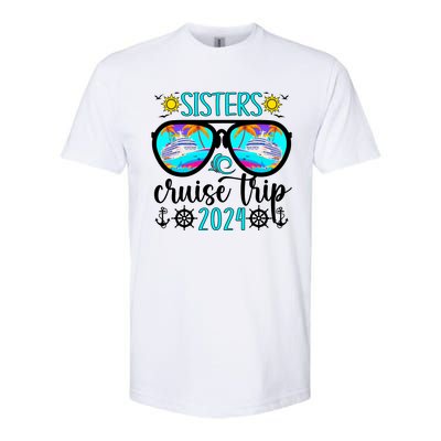 Sisters Cruise Trip 2024 Vacation Travel Sisters Cruising Softstyle® CVC T-Shirt