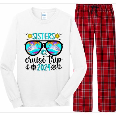 Sisters Cruise Trip 2024 Vacation Travel Sisters Cruising Long Sleeve Pajama Set