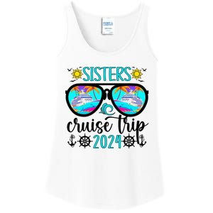 Sisters Cruise Trip 2024 Vacation Travel Sisters Cruising Ladies Essential Tank