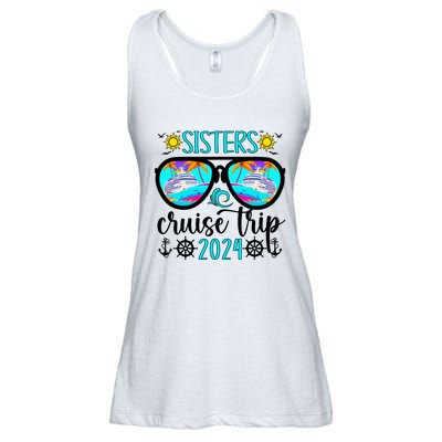 Sisters Cruise Trip 2024 Vacation Travel Sisters Cruising Ladies Essential Flowy Tank