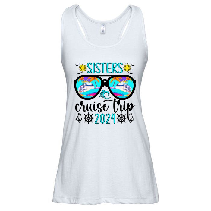 Sisters Cruise Trip 2024 Vacation Travel Sisters Cruising Ladies Essential Flowy Tank