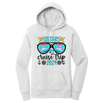 Sisters Cruise Trip 2024 Vacation Travel Sisters Cruising Women's Pullover Hoodie