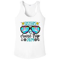 Sisters Cruise Trip 2024 Vacation Travel Sisters Cruising Ladies PosiCharge Competitor Racerback Tank