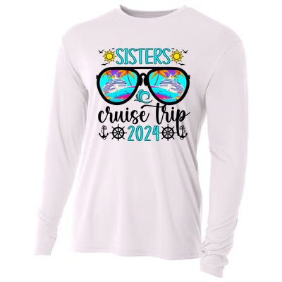 Sisters Cruise Trip 2024 Vacation Travel Sisters Cruising Cooling Performance Long Sleeve Crew