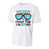 Sisters Cruise Trip 2024 Vacation Travel Sisters Cruising Performance Sprint T-Shirt