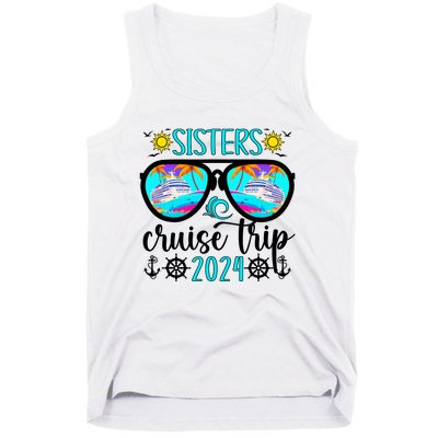 Sisters Cruise Trip 2024 Vacation Travel Sisters Cruising Tank Top