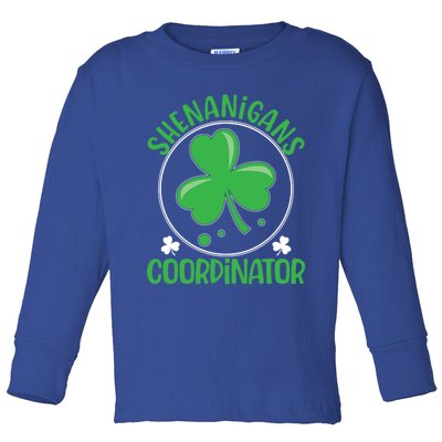 Shenanigans Coordinator Teachers St Patricks Day Gift Meaningful Gift Toddler Long Sleeve Shirt