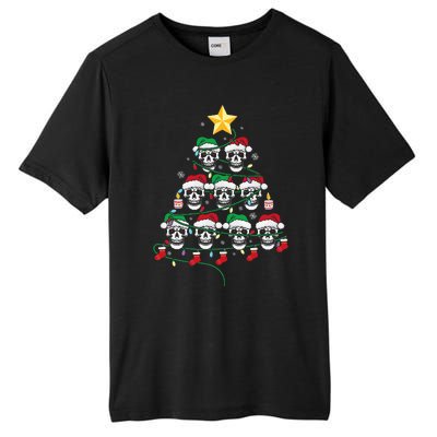 Skull Christmas Tree Pajama Cool Skeleton Santa Hat Tall Fusion ChromaSoft Performance T-Shirt