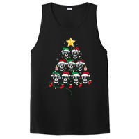 Skull Christmas Tree Pajama Cool Skeleton Santa Hat PosiCharge Competitor Tank