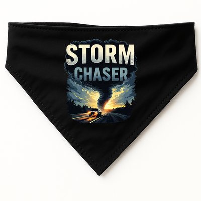 Storm Chaser Tornado Picture Weather Meteorologist USA-Made Doggie Bandana