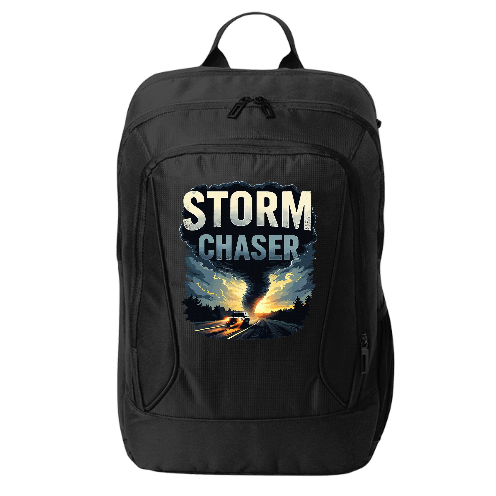 Storm Chaser Tornado Picture Weather Meteorologist City Backpack