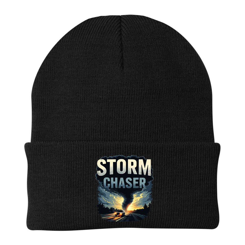 Storm Chaser Tornado Picture Weather Meteorologist Beanie