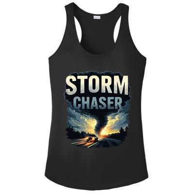 Storm Chaser Tornado Picture Weather Meteorologist Ladies PosiCharge Competitor Racerback Tank