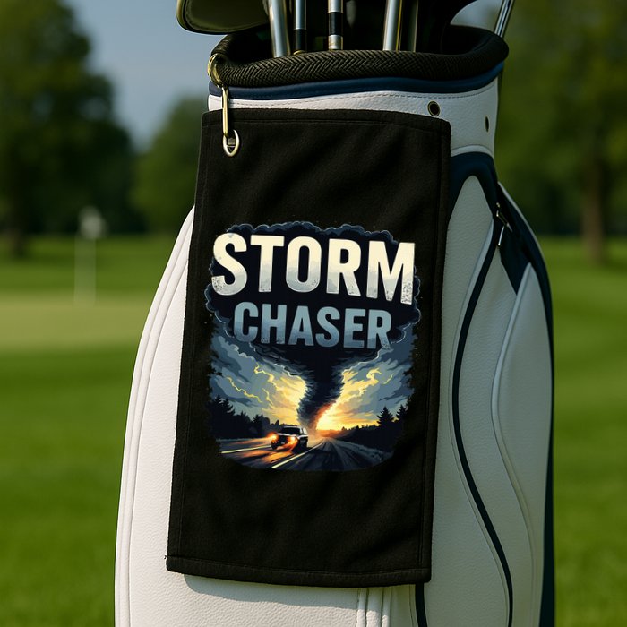 Storm Chaser Tornado Picture Weather Meteorologist Golf Towel