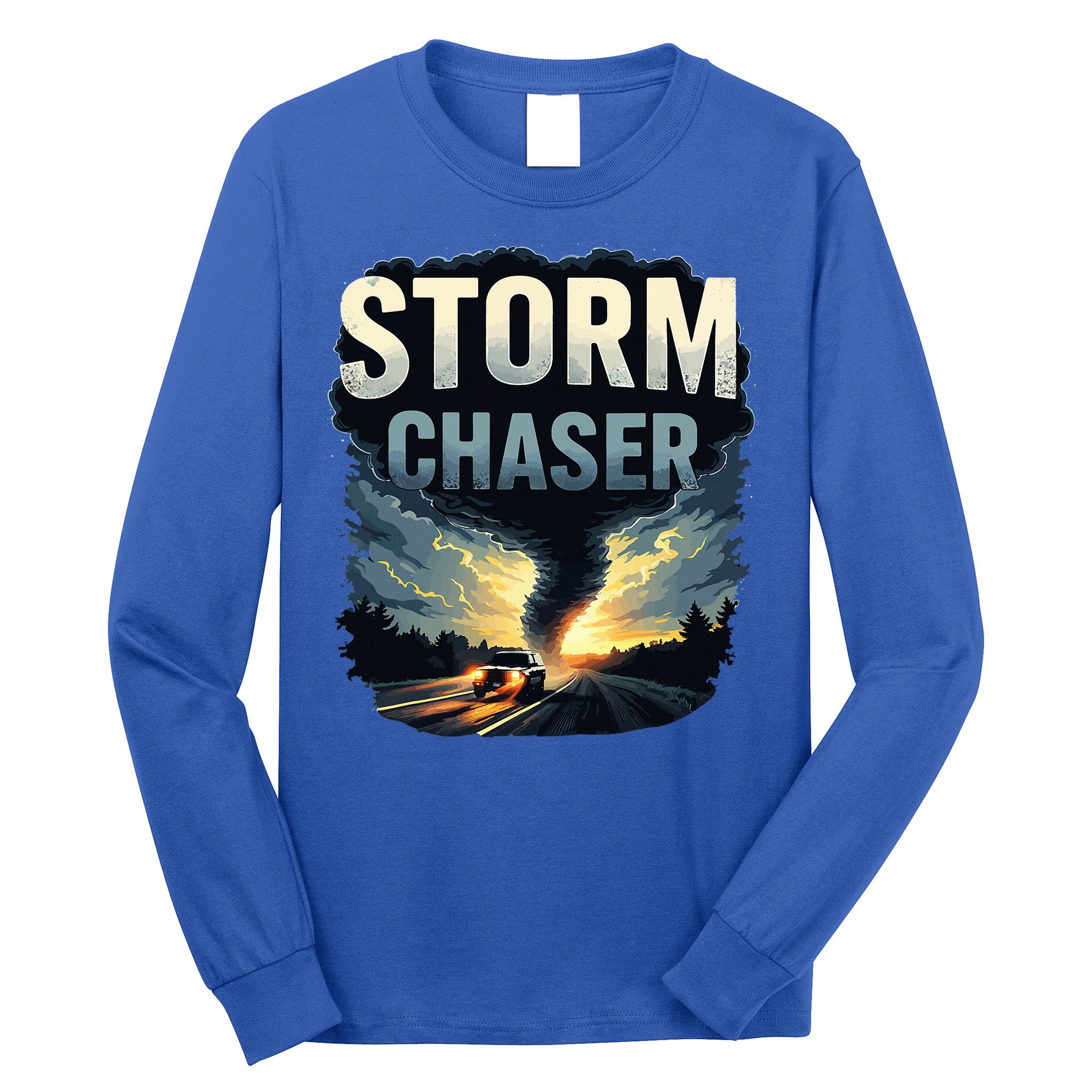 Storm Chaser Tornado Picture Weather Meteorologist Long Sleeve Shirt
