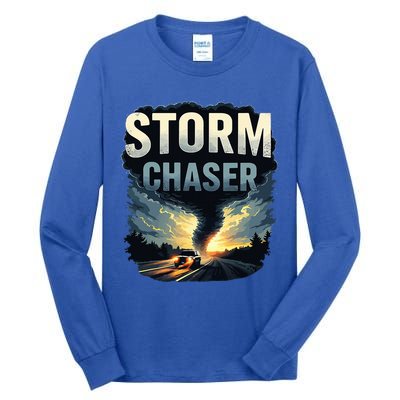 Storm Chaser Tornado Picture Weather Meteorologist Tall Long Sleeve T-Shirt