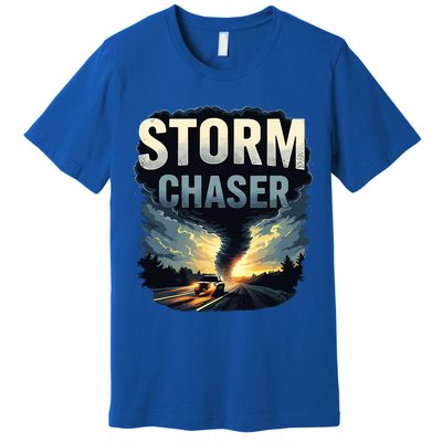 Storm Chaser Tornado Picture Weather Meteorologist Premium T-Shirt