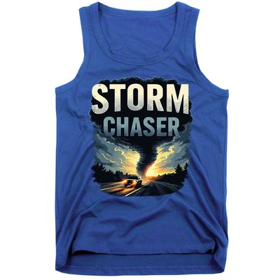 Storm Chaser Tornado Picture Weather Meteorologist Tank Top