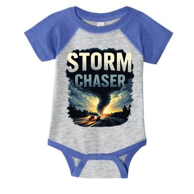 Storm Chaser Tornado Picture Weather Meteorologist Infant Baby Jersey Bodysuit