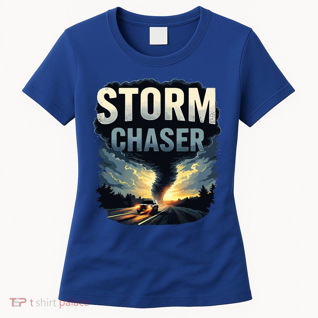 Storm Chaser Tornado Picture Weather Meteorologist Womens T-Shirt