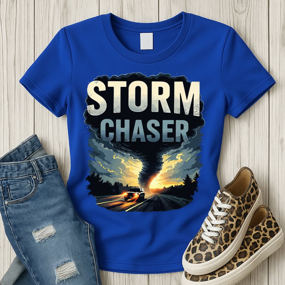 Storm Chaser Tornado Picture Weather Meteorologist Womens T-Shirt
