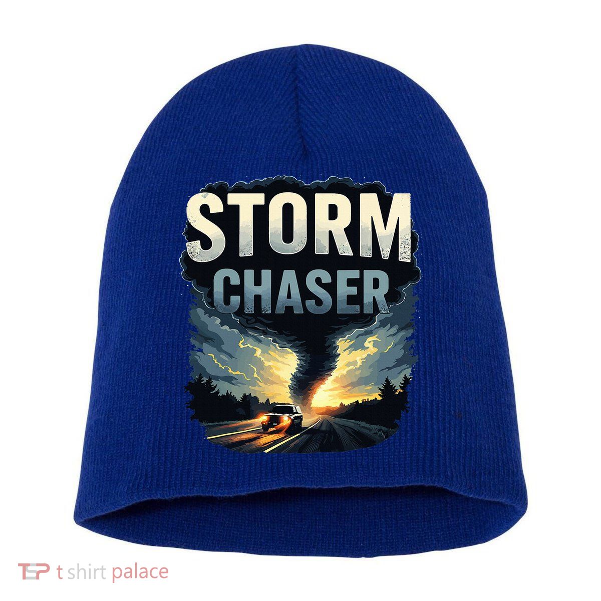 Storm Chaser Tornado Picture Weather Meteorologist Short Acrylic Beanie