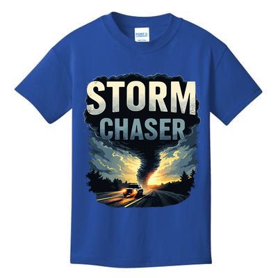 Storm Chaser Tornado Picture Weather Meteorologist Kids T-Shirt