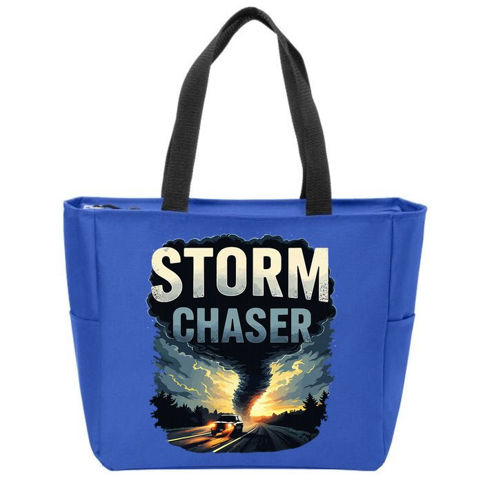 Storm Chaser Tornado Picture Weather Meteorologist Zip Tote Bag