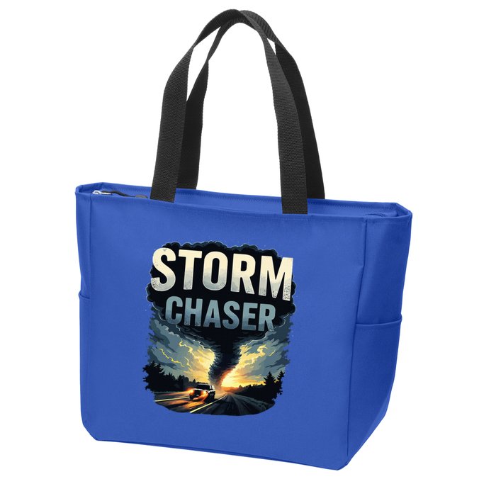 Storm Chaser Tornado Picture Weather Meteorologist Zip Tote Bag