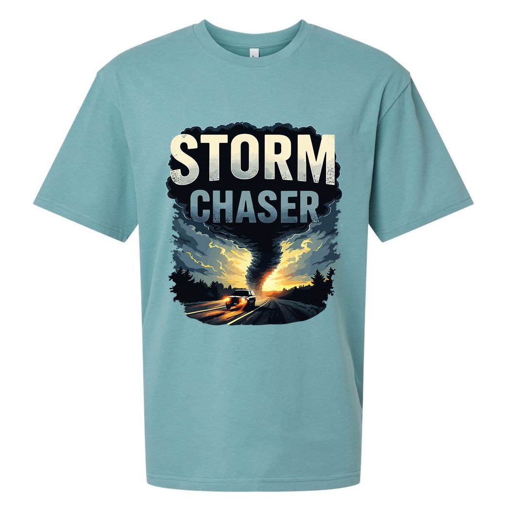 Storm Chaser Tornado Picture Weather Meteorologist Sueded Cloud Jersey T-Shirt