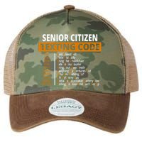 Senior Citizen Texting Code Funny Legacy Tie Dye Trucker Hat