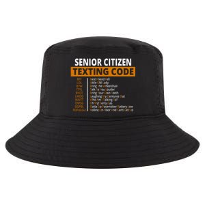 Senior Citizen Texting Code Funny Cool Comfort Performance Bucket Hat