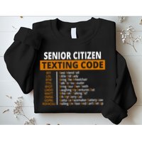 Senior Citizen Texting Code Funny Sweatshirt
