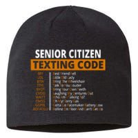 Senior Citizen Texting Code Funny Sustainable Beanie