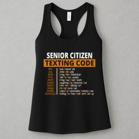 Senior Citizen Texting Code Funny Womens Tank Top