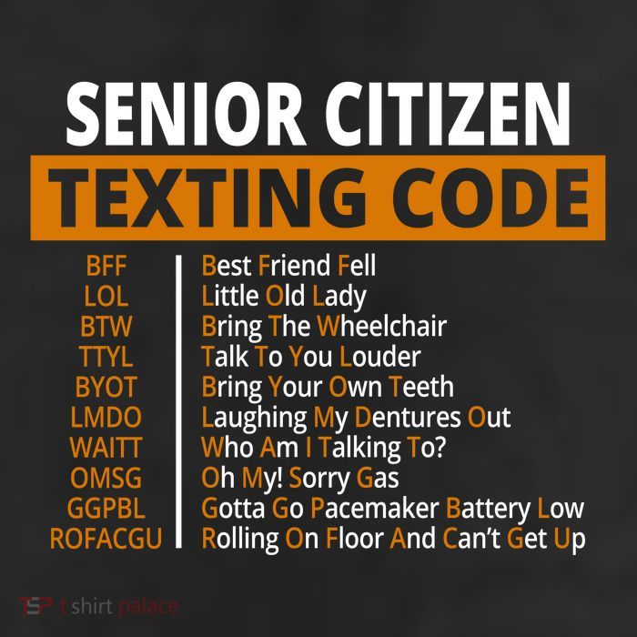 Senior Citizen Texting Code Funny Golf Towel