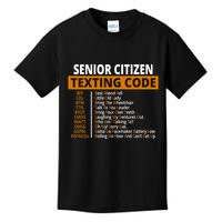 Senior Citizen Texting Code Funny Kids T-Shirt