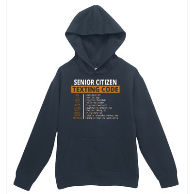 Senior Citizen Texting Code Funny Urban Pullover Hoodie