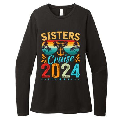 Sisters Cruise Trip 2024 Vacation Travel Sisters Cruising Womens CVC Long Sleeve Shirt