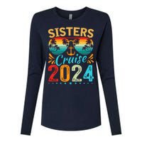 Sisters Cruise Trip 2024 Vacation Travel Sisters Cruising Womens Cotton Relaxed Long Sleeve T-Shirt