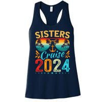 Sisters Cruise Trip 2024 Vacation Travel Sisters Cruising Women's Racerback Tank