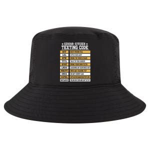 Senior Citizen Texting Code Funny Old People Gift Cool Comfort Performance Bucket Hat