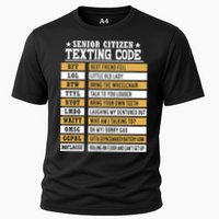 Senior Citizen Texting Code Funny Old People Gift Cooling Performance Crew T-Shirt