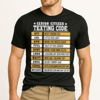 Senior Citizen Texting Code Funny Old People Gift Cooling Performance Crew T-Shirt