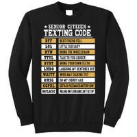 Senior Citizen Texting Code Funny Old People Gift Sweatshirt