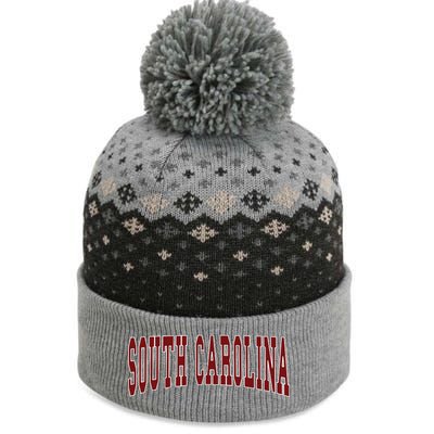 South Carolina Throwback Design Classic The Baniff Cuffed Pom Beanie