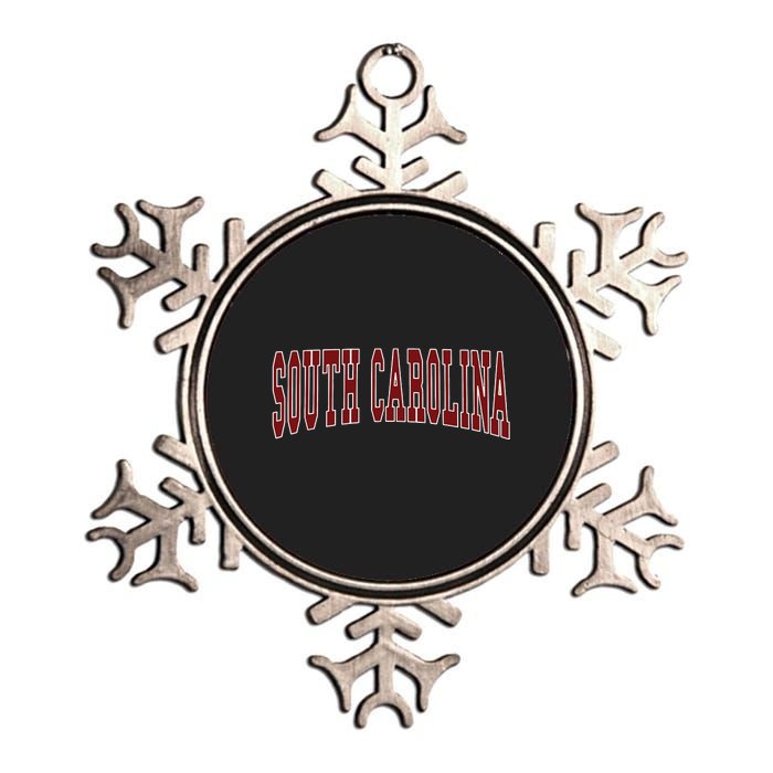 South Carolina Throwback Design Classic Metallic Star Ornament