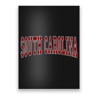 South Carolina Throwback Design Classic Poster